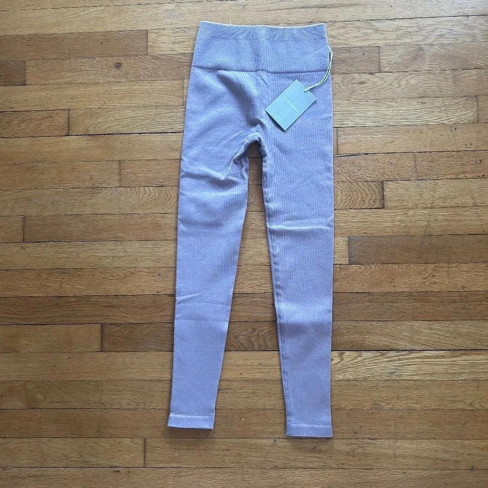 Everlane Seamless Legging XS/S Light Purple Compression Workout High Waisted - Picture 7 of 14